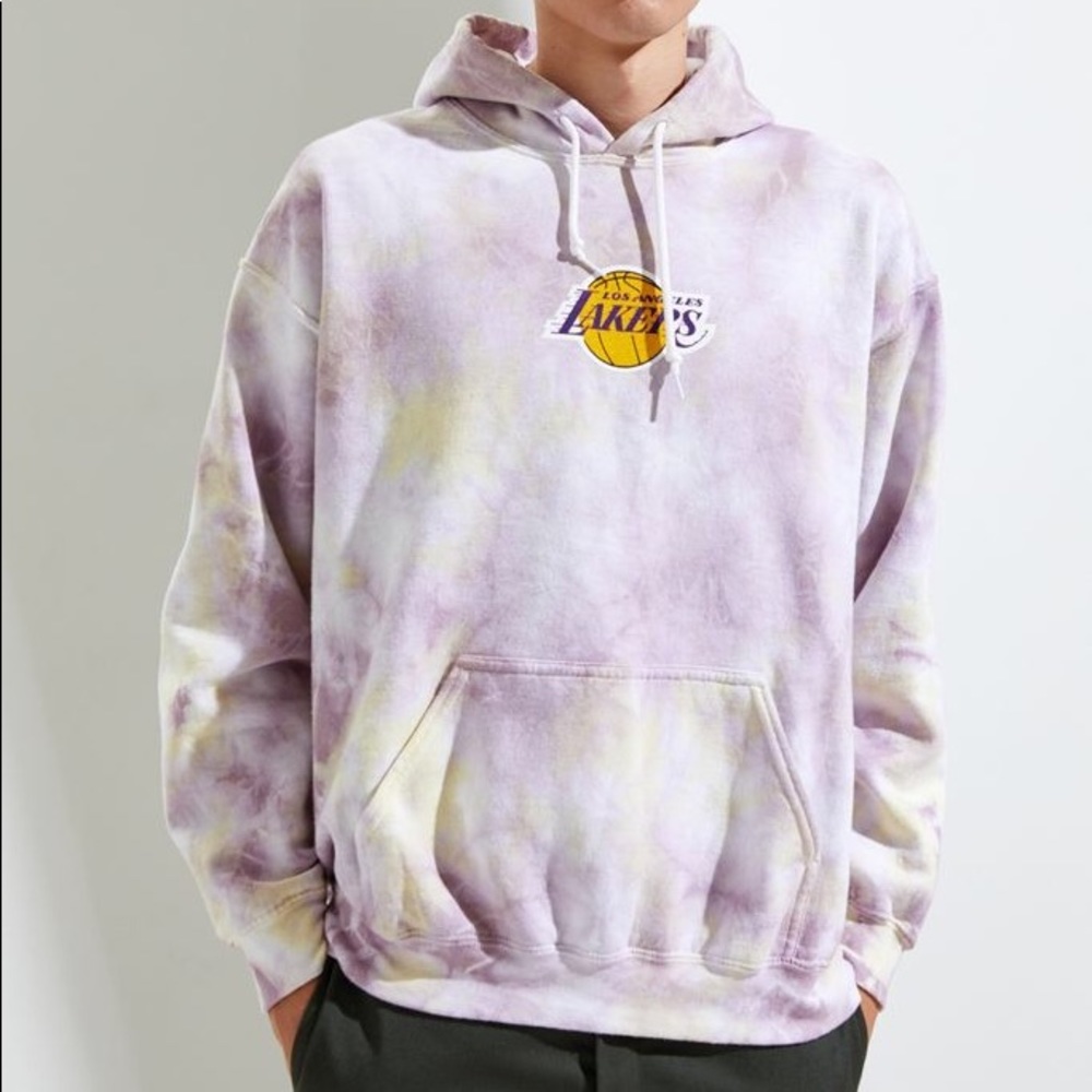 FREE Shipping✨ Lakers NBA Tie Dye Hoodie Sweatshirt-L